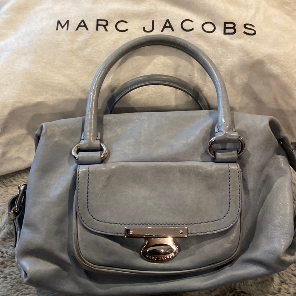 Marc Jacobs ice blue shoulder bag